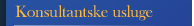 konsultantske usluge